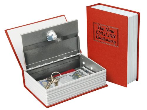 Trezory a schránky EXTOL CRAFT schránka bezpečnostní - knížka, 180×115×54mm, 2 klíče, 99016